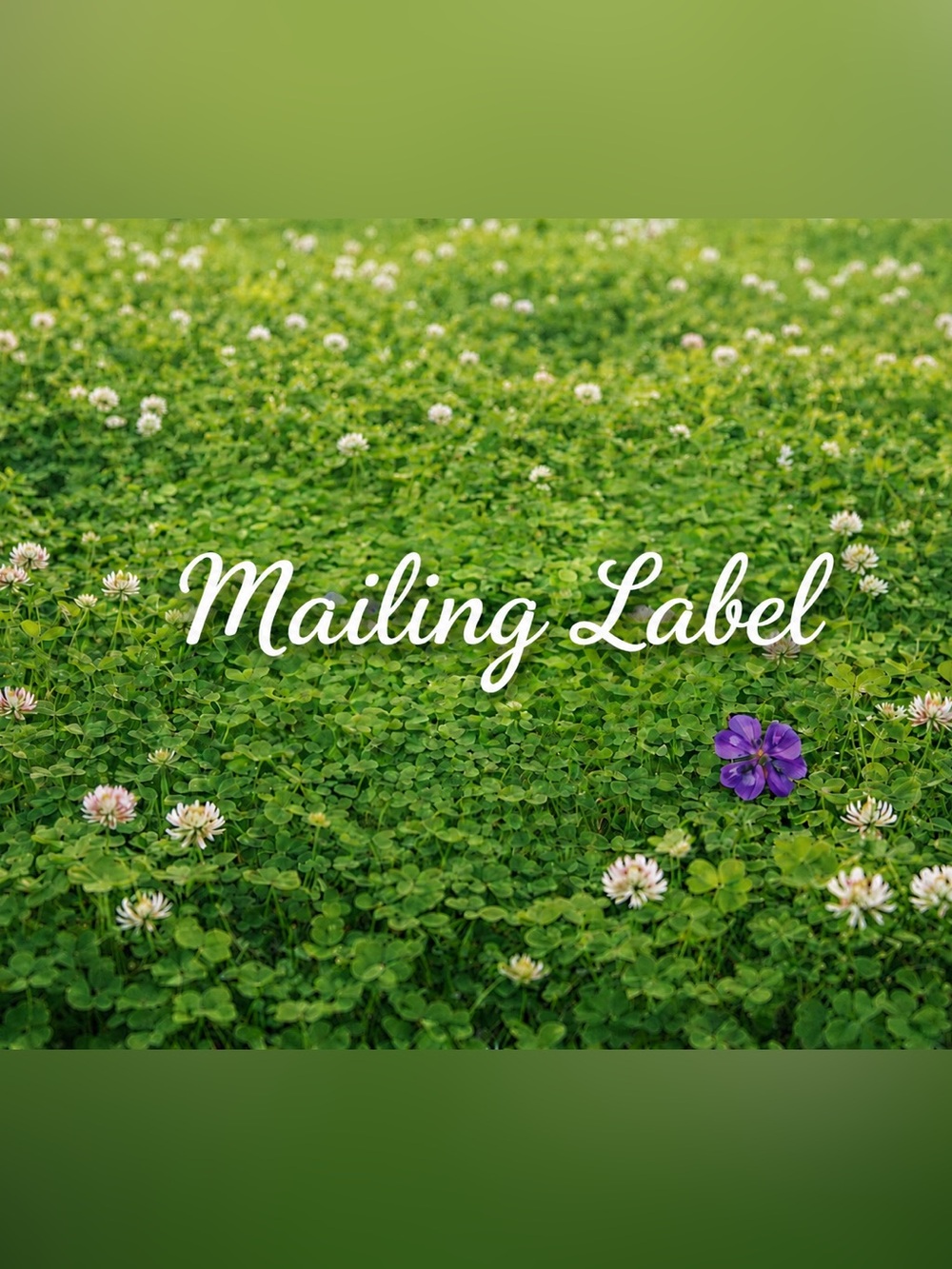 Mailing Label